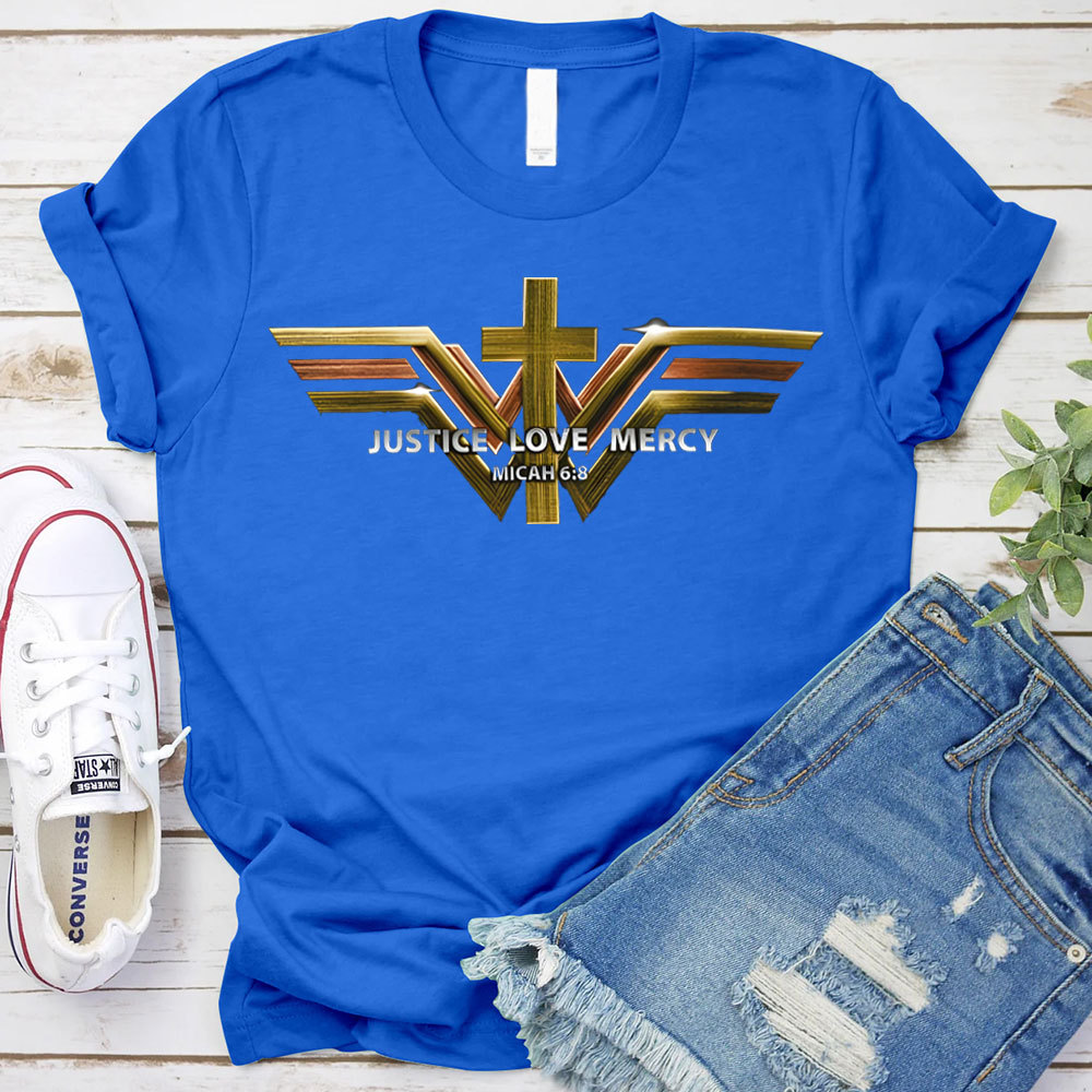 Justice Love Mercy Christian T-Shirt
