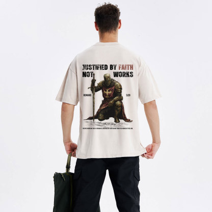 Justified By Faith Christian Washed T-Shirt