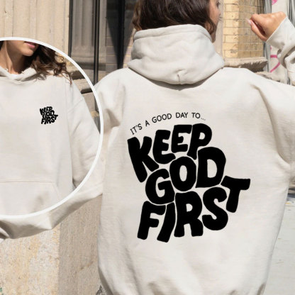 Keep God First Christian Premium Fleece Hoodie Set