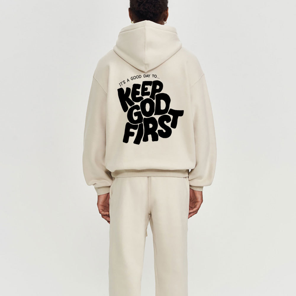 Keep God First Christian Premium Fleece Hoodie Set
