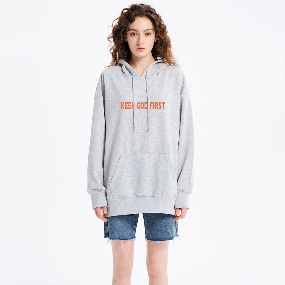 Keep God First Classic Christian Hoodie