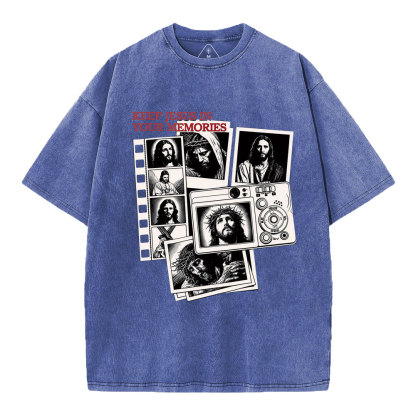 Keep Jesus In Your Memories Christian Washed T-Shirt