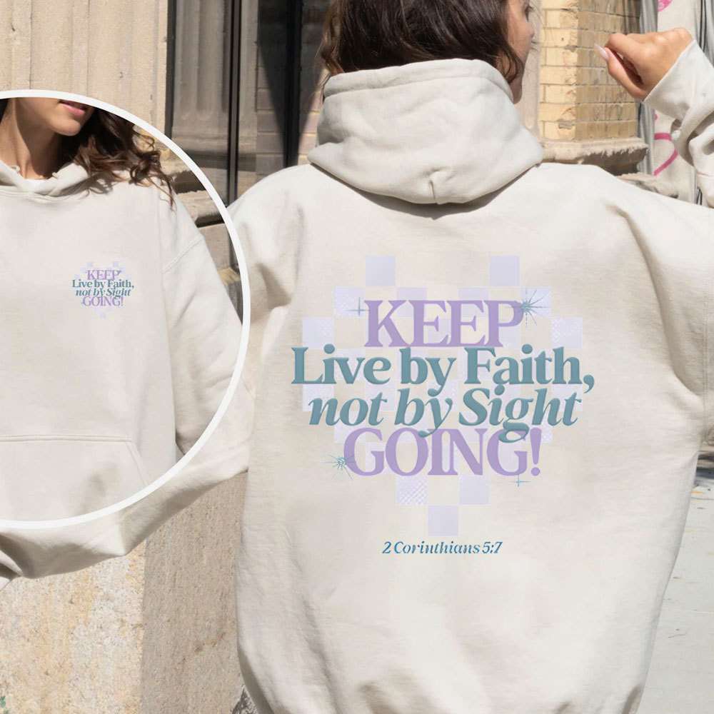 Keep Live By Faith Christian Fleece Hoodie Set