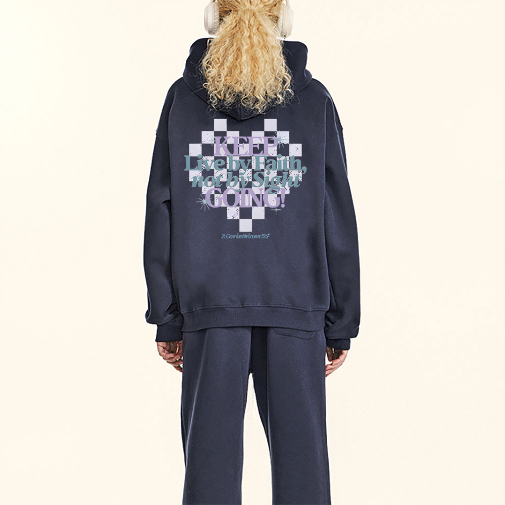 Keep Live By Faith Christian Fleece Hoodie Set