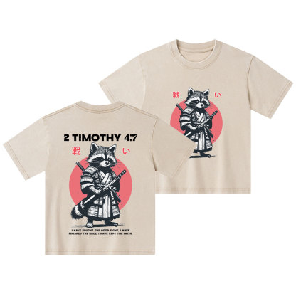 Keep The Faith Christian Kid Washed T-Shirt