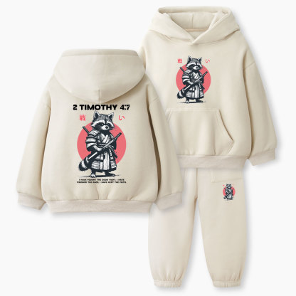 Keep The Faith Christian Kid Fleece Hoodie Set