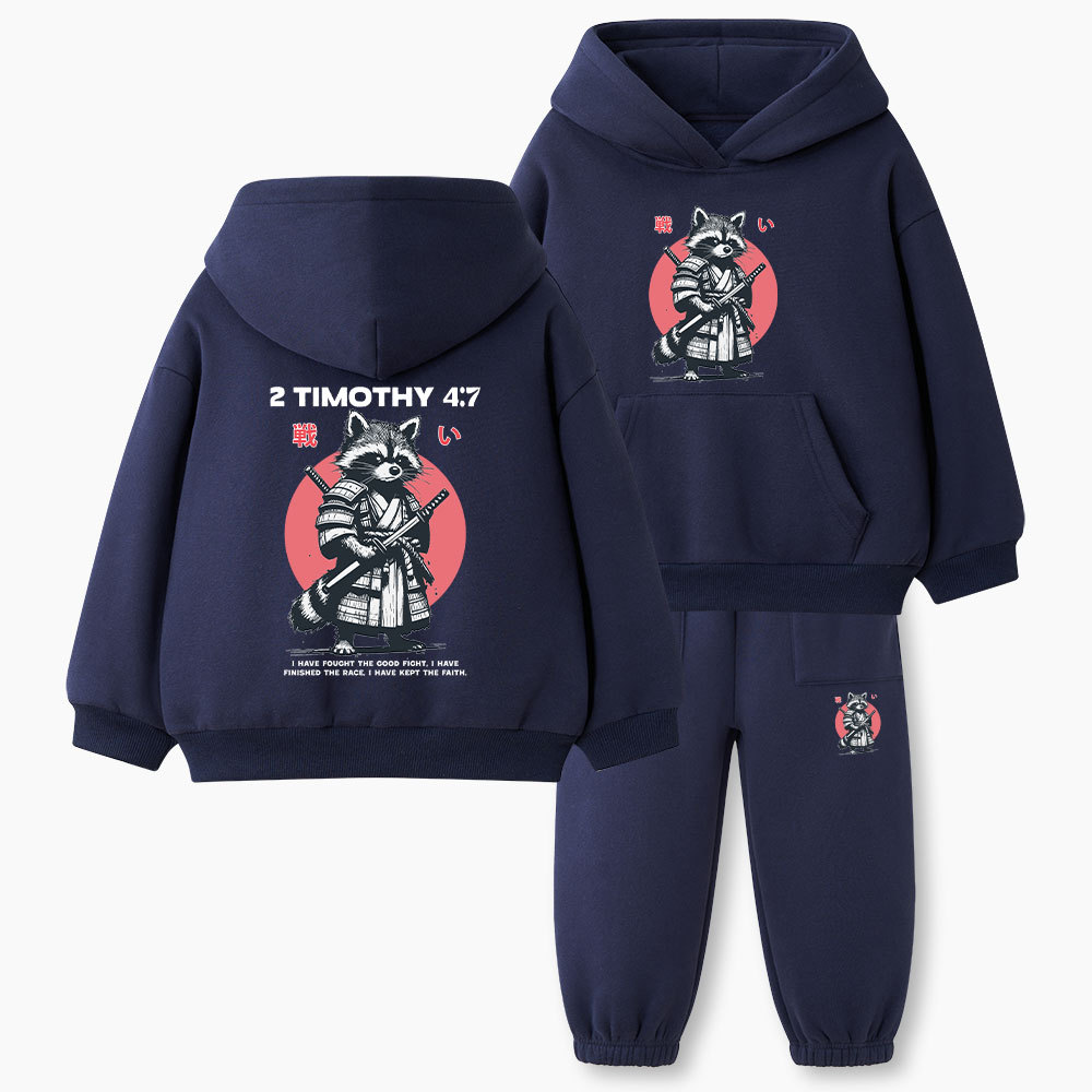 Keep The Faith Christian Kid Fleece Hoodie Set