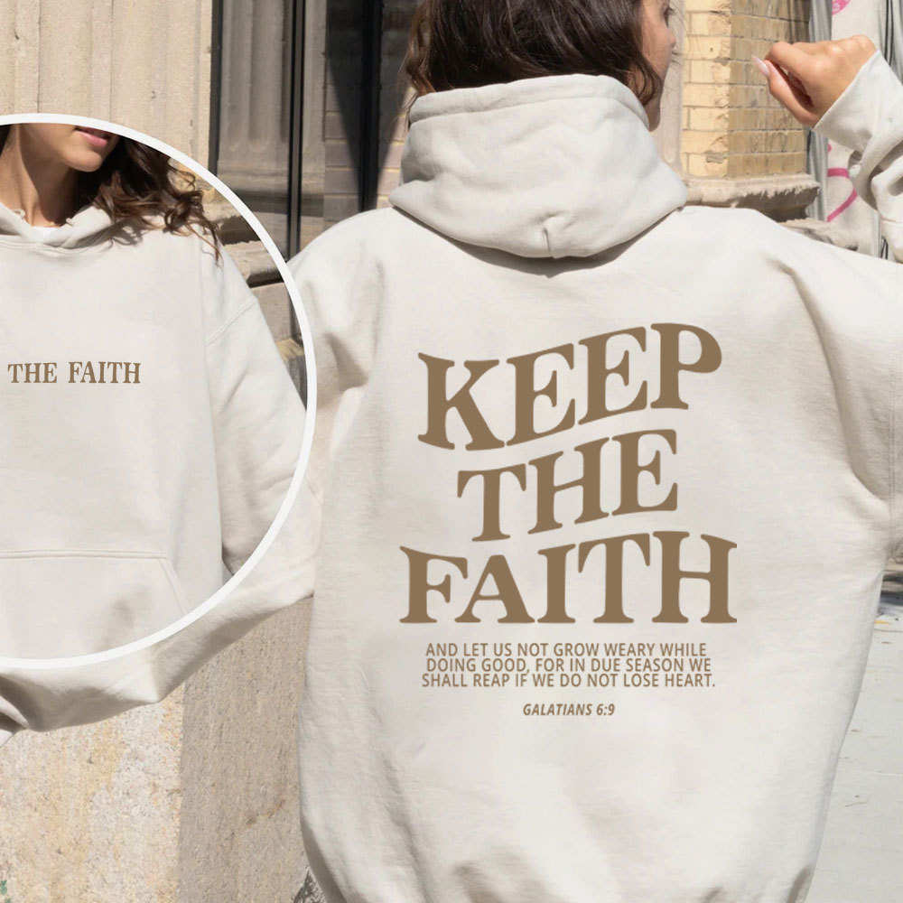 Keep The Faith Christian Fleece Hoodie Set