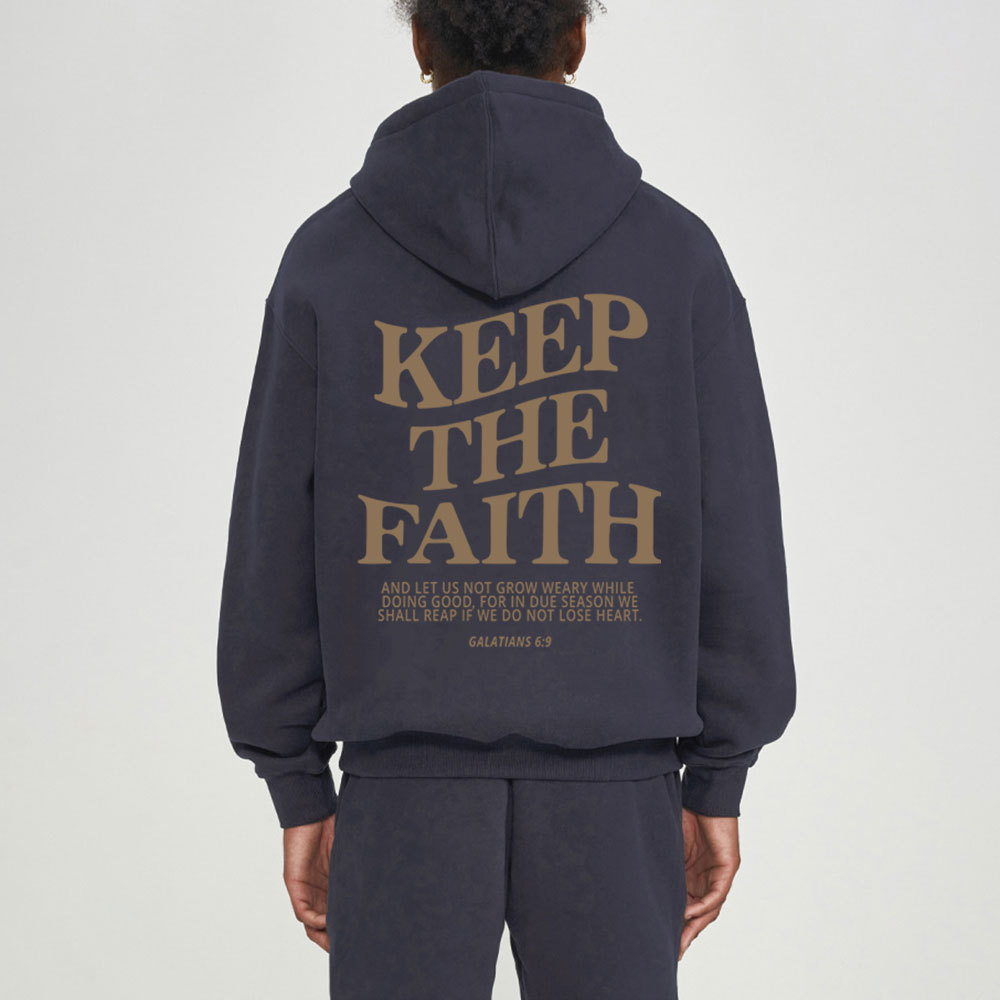 Keep The Faith Christian Fleece Hoodie Set