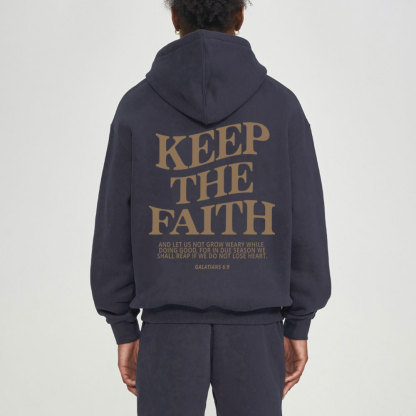 Keep The Faith Christian Fleece Hoodie Set