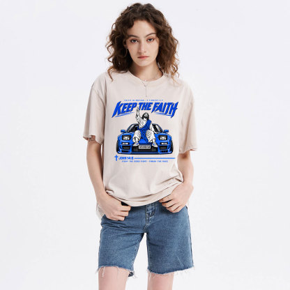 Keep The Faith Christian Washed T-Shirt