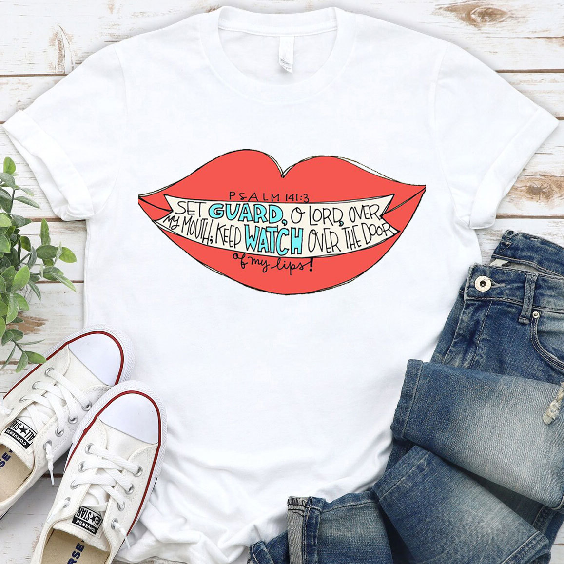 Keep Watch My Lips Christian T-Shirt