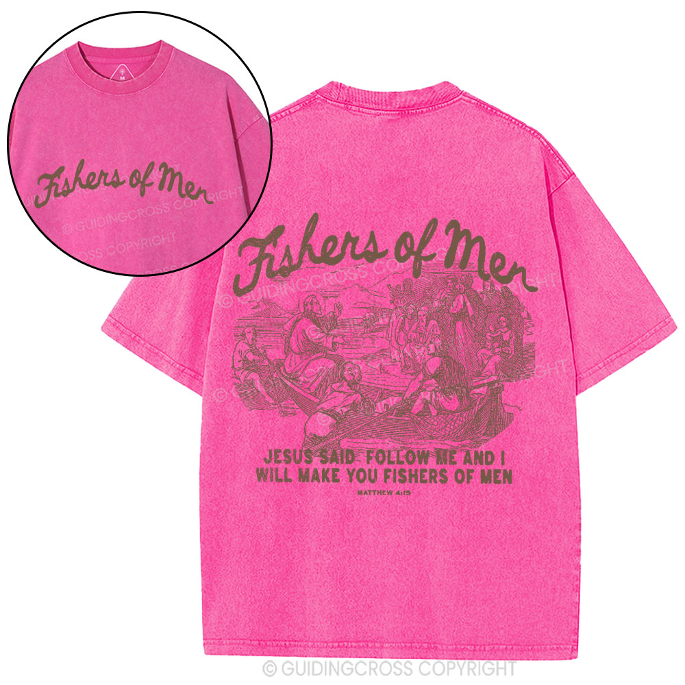 Fishers Of Men Christian Washed T-Shirt
