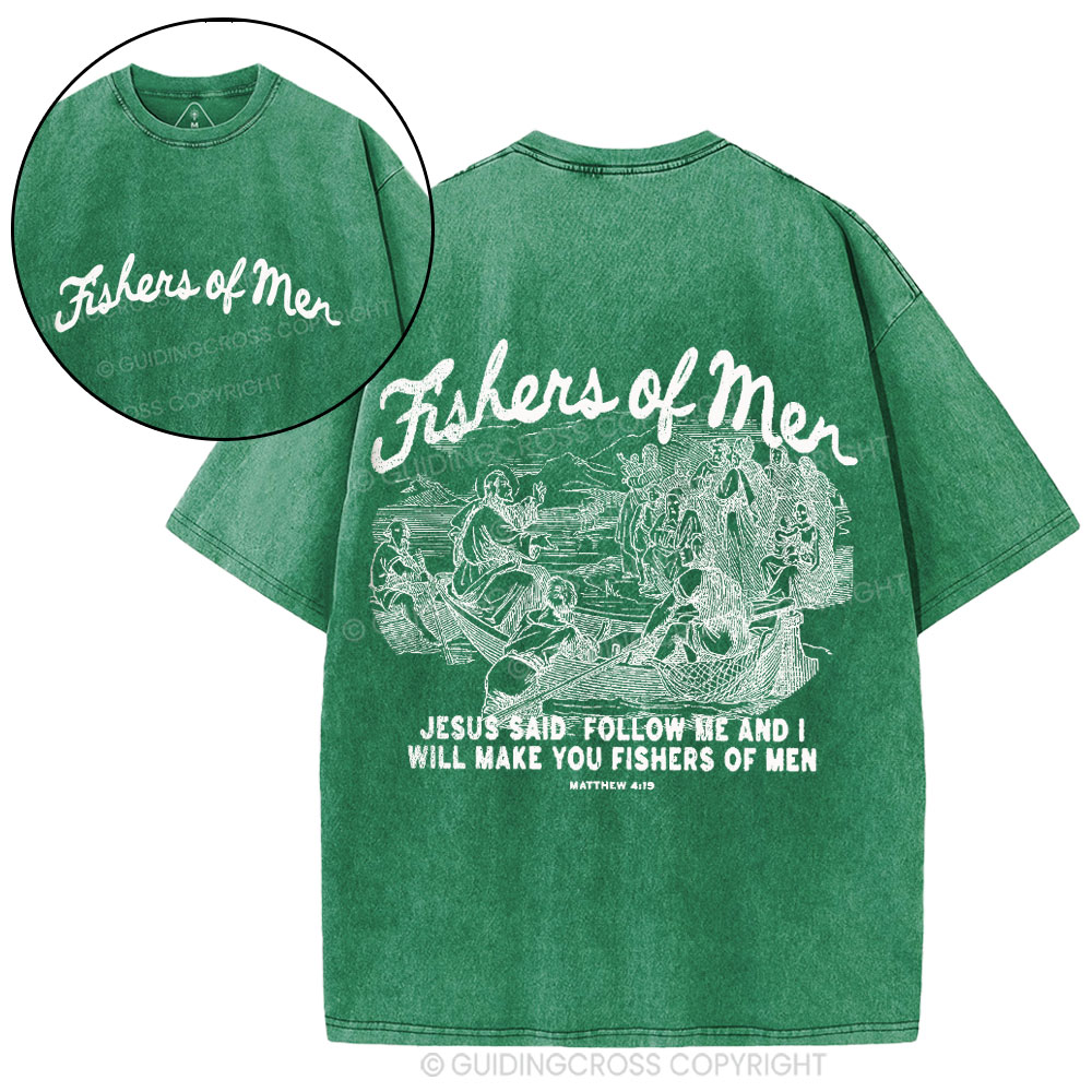 Fishers Of Men Christian Washed T-Shirt