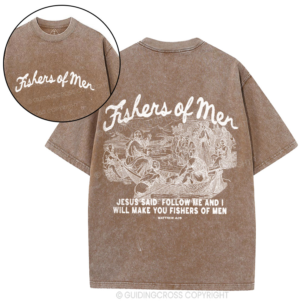 Fishers Of Men Christian Washed T-Shirt