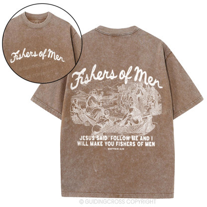 Fishers Of Men Christian Washed T-Shirt