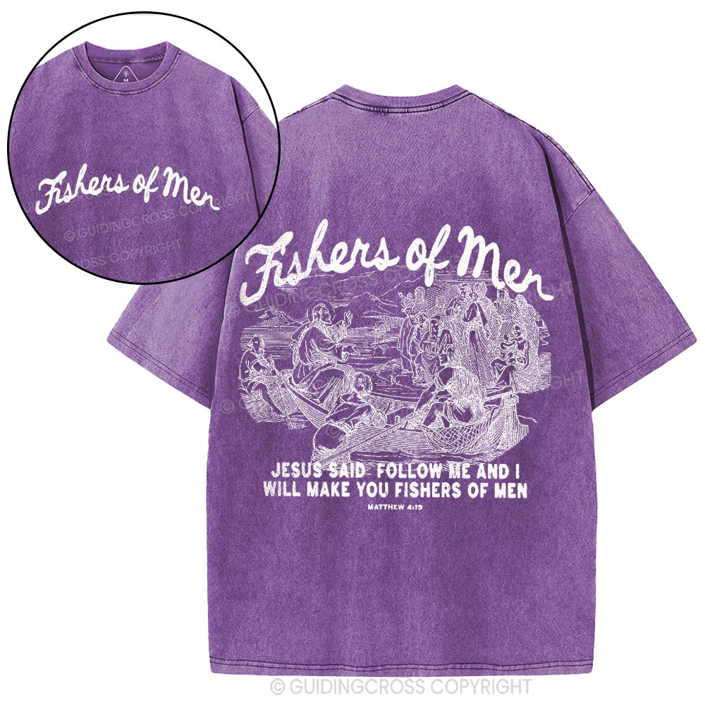 Fishers Of Men Christian Washed T-Shirt