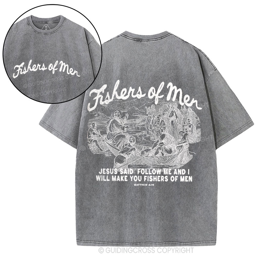 Fishers Of Men Christian Washed T-Shirt