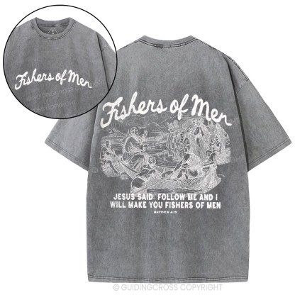 Fishers Of Men Christian Washed T-Shirt