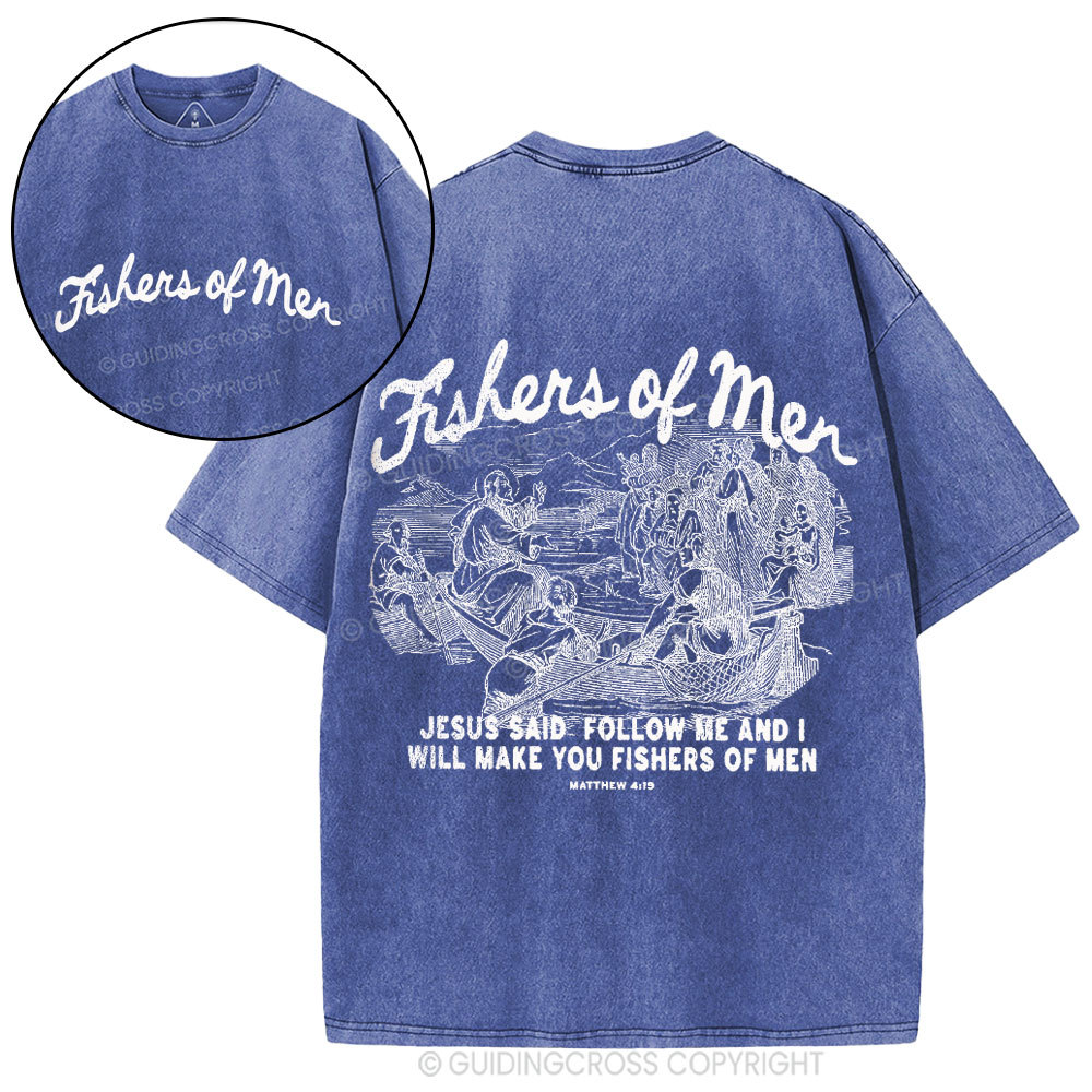 Fishers Of Men Christian Washed T-Shirt