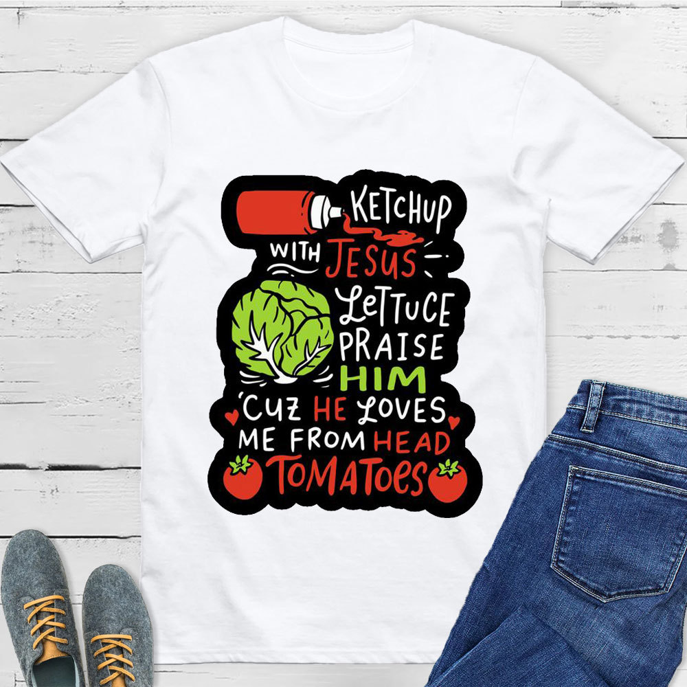 Ketch Up Jesus Christian T-Shirt