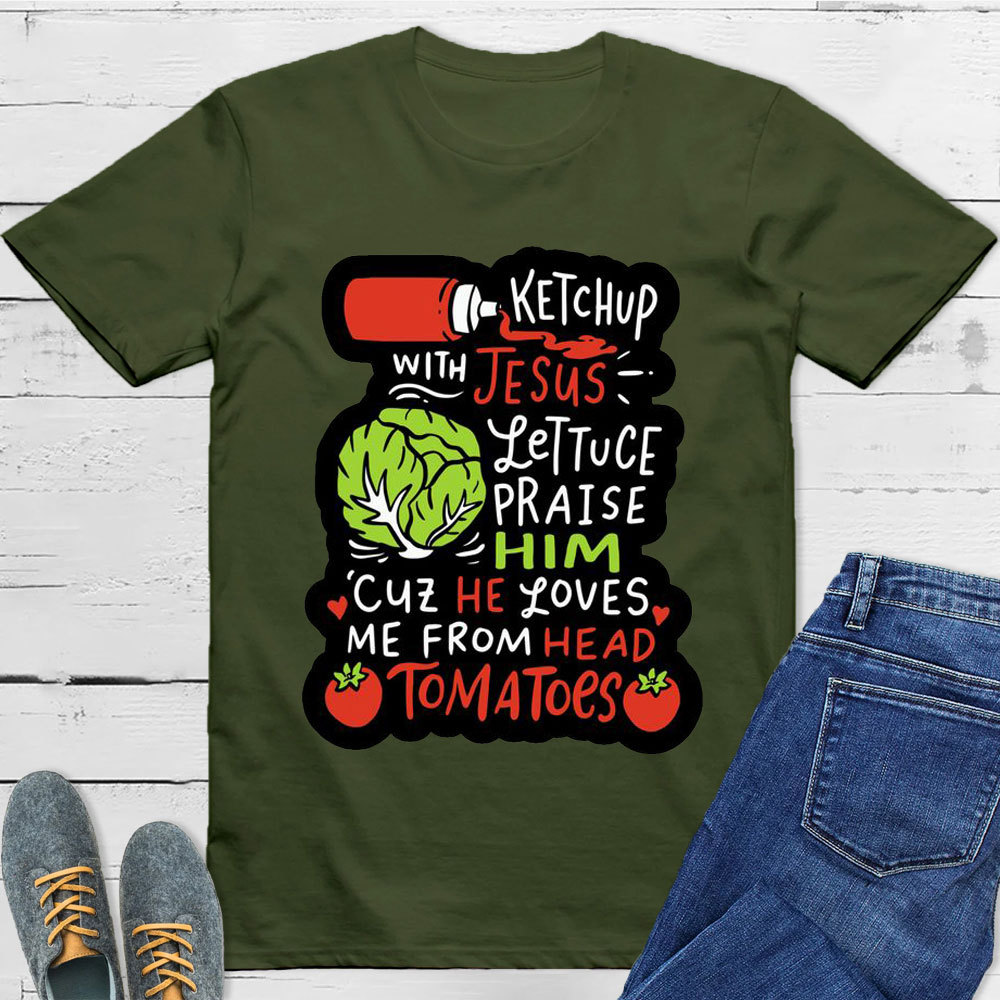 Ketch Up Jesus Christian T-Shirt