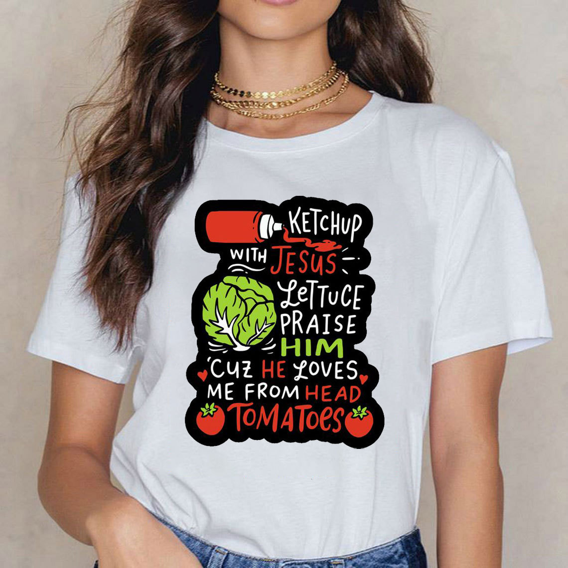 Ketch Up Jesus Christian T-Shirt