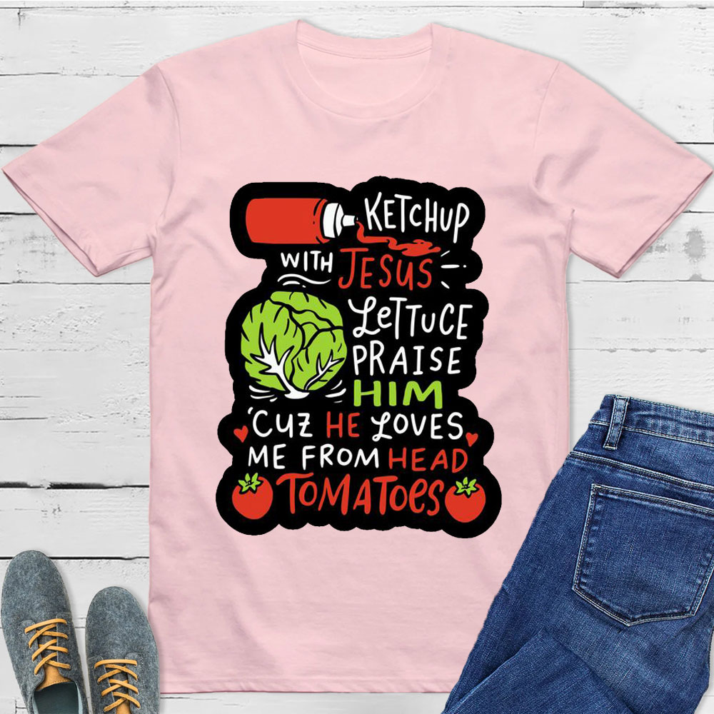 Ketch Up Jesus Christian T-Shirt