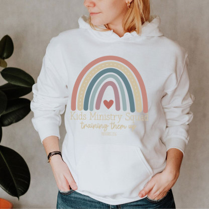 Kids Ministry Squad Training Them Up Christian Hoodie