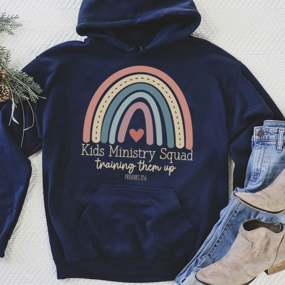 Kids Ministry Squad Training Them Up Christian Hoodie
