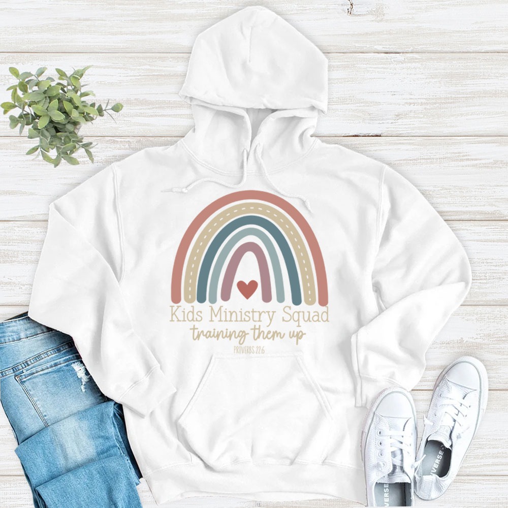 Kids Ministry Squad Training Them Up Christian Hoodie