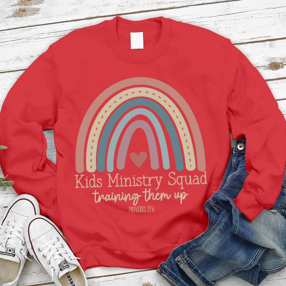 Kids Ministry Squad Training Them Up Christian Sweatshirt