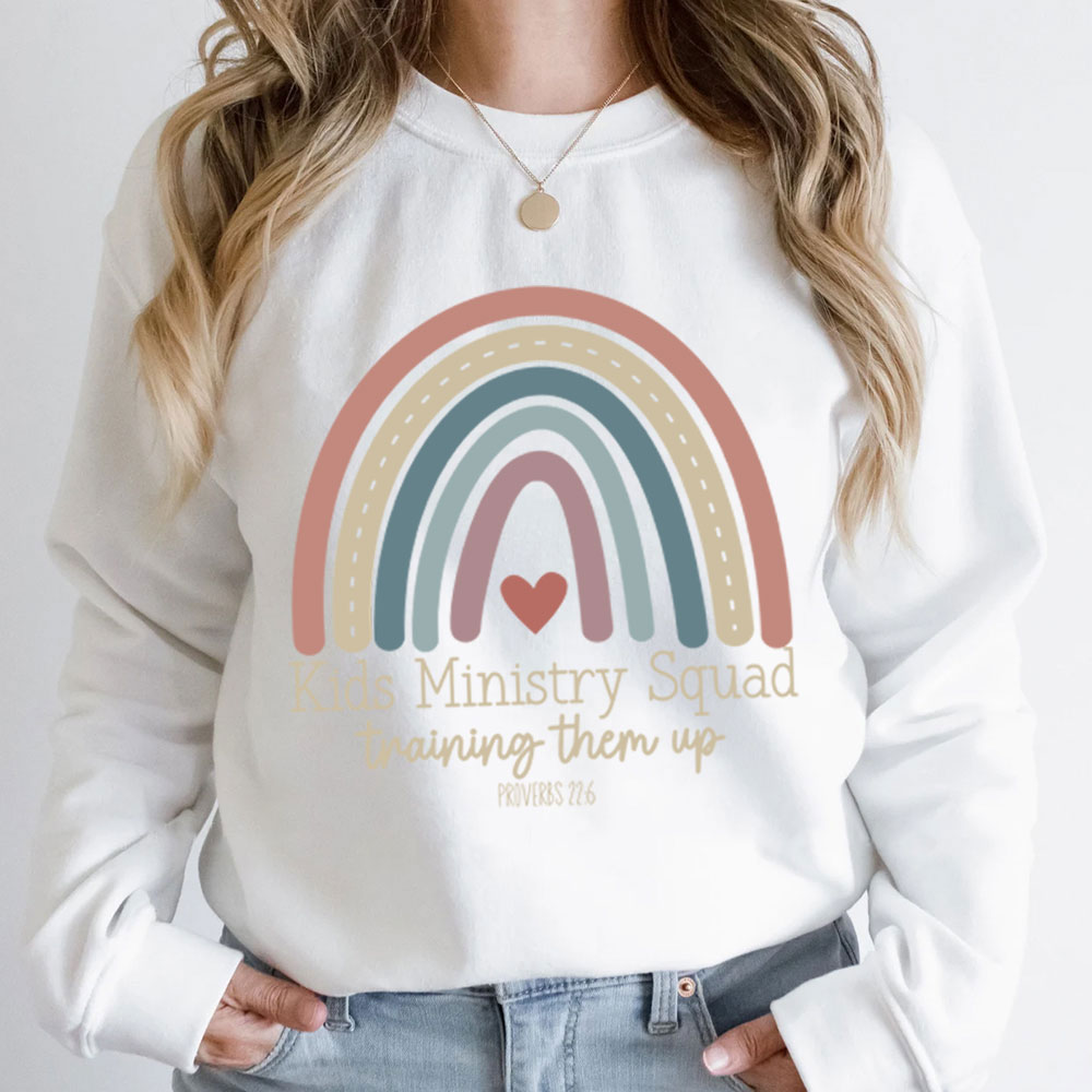 Kids Ministry Squad Training Them Up Christian Sweatshirt