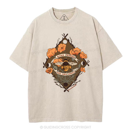 Kind Word Are Like Honey Christian Washed T-Shirt