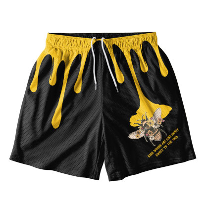 Kind Words Are Like Honey Christian Mesh Shorts
