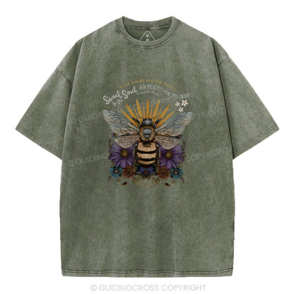 Kind Words Are Like Honey Christian Washed T-Shirt