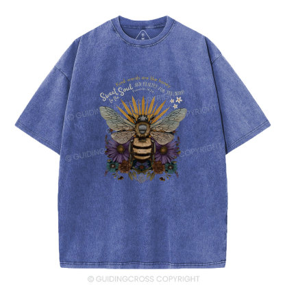 Kind Words Are Like Honey Christian Washed T-Shirt