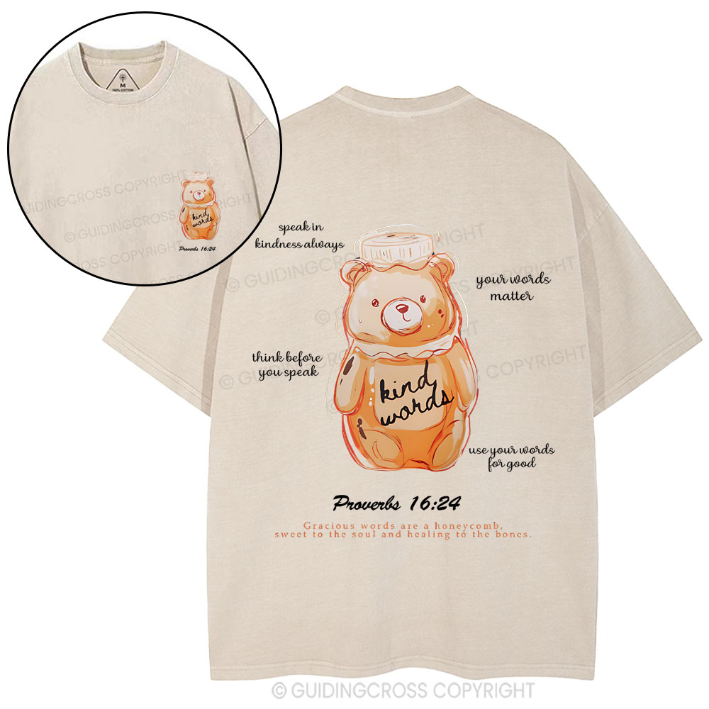 Kind Words  Christian Washed T-Shirt