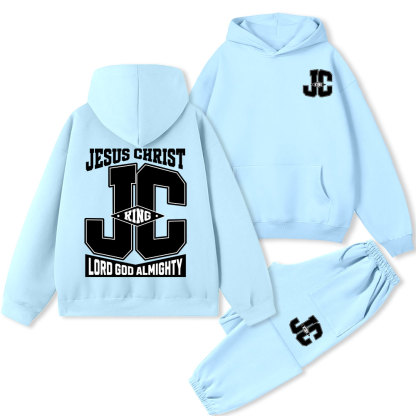 King Jesus Christ Christian Fleece Hoodie Set