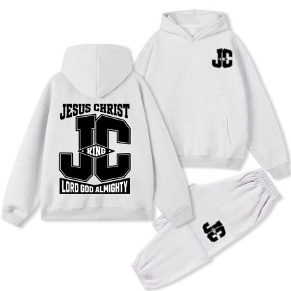 King Jesus Christ Christian Fleece Hoodie Set