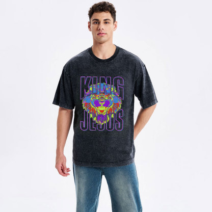King Jesus Christian Washed T-Shirt