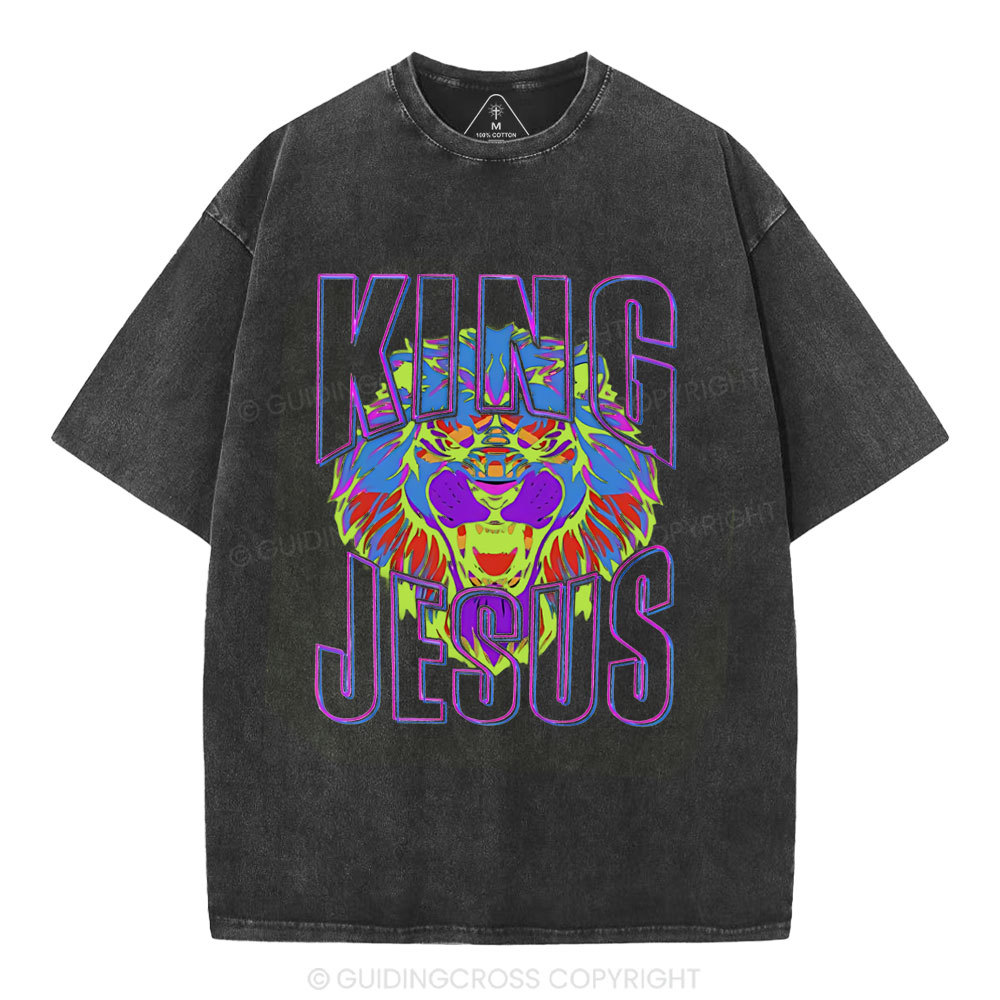King Jesus Christian Washed T-Shirt
