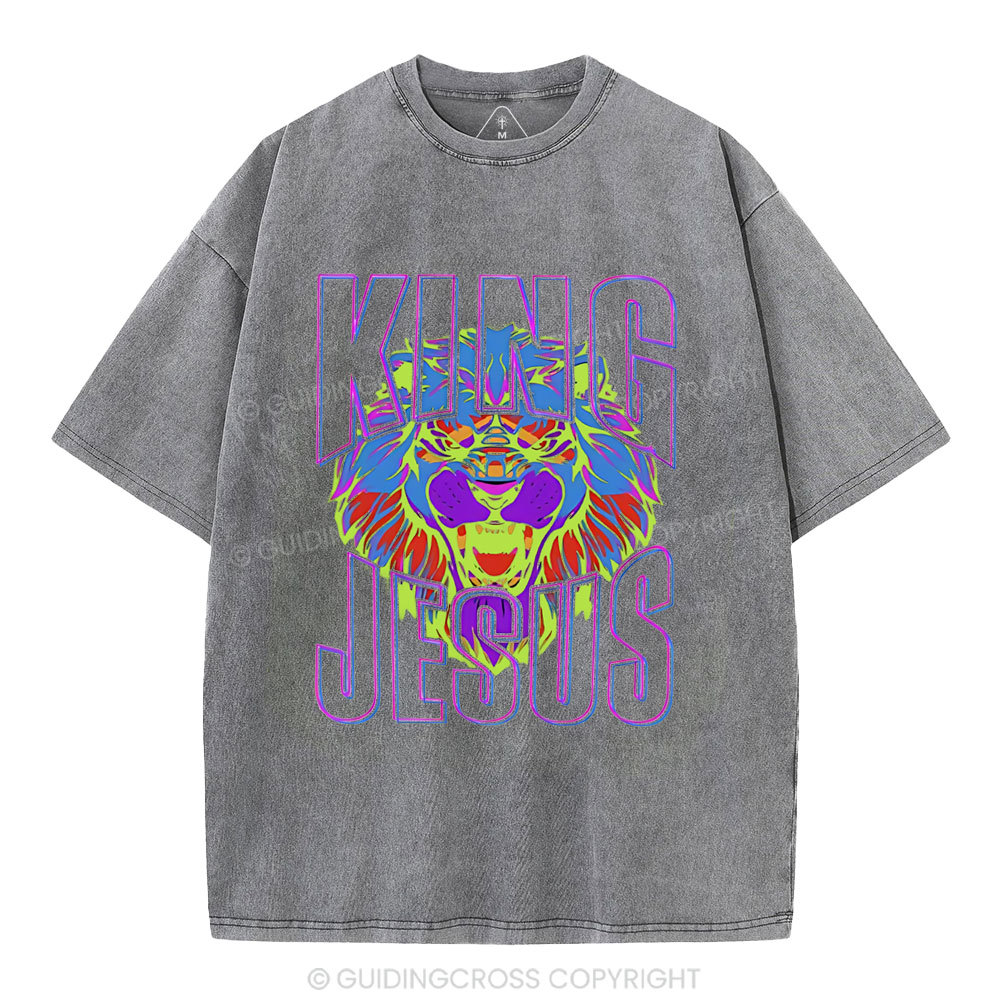 King Jesus Christian Washed T-Shirt