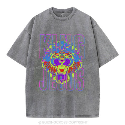 King Jesus Christian Washed T-Shirt