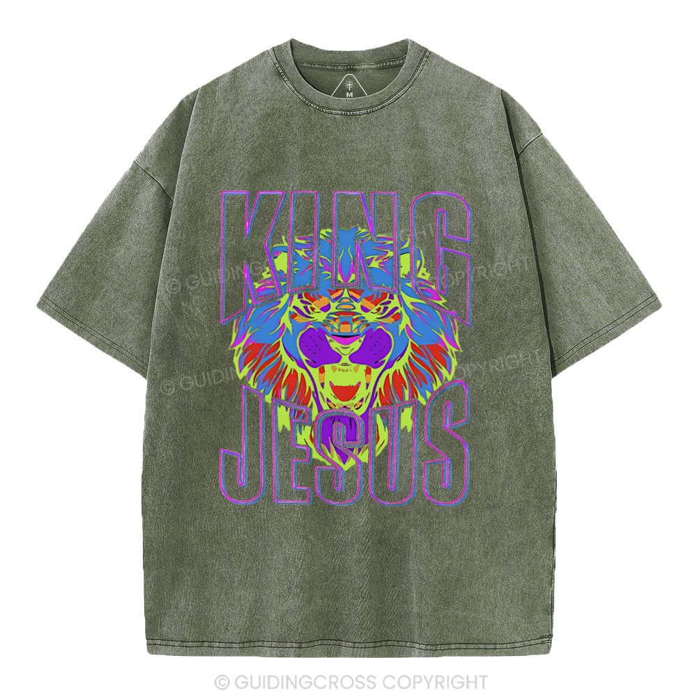 King Jesus Christian Washed T-Shirt