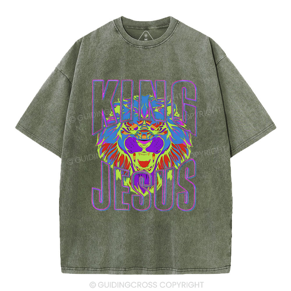 King Jesus Christian Washed T-Shirt