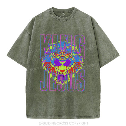 King Jesus Christian Washed T-Shirt