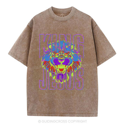 King Jesus Christian Washed T-Shirt