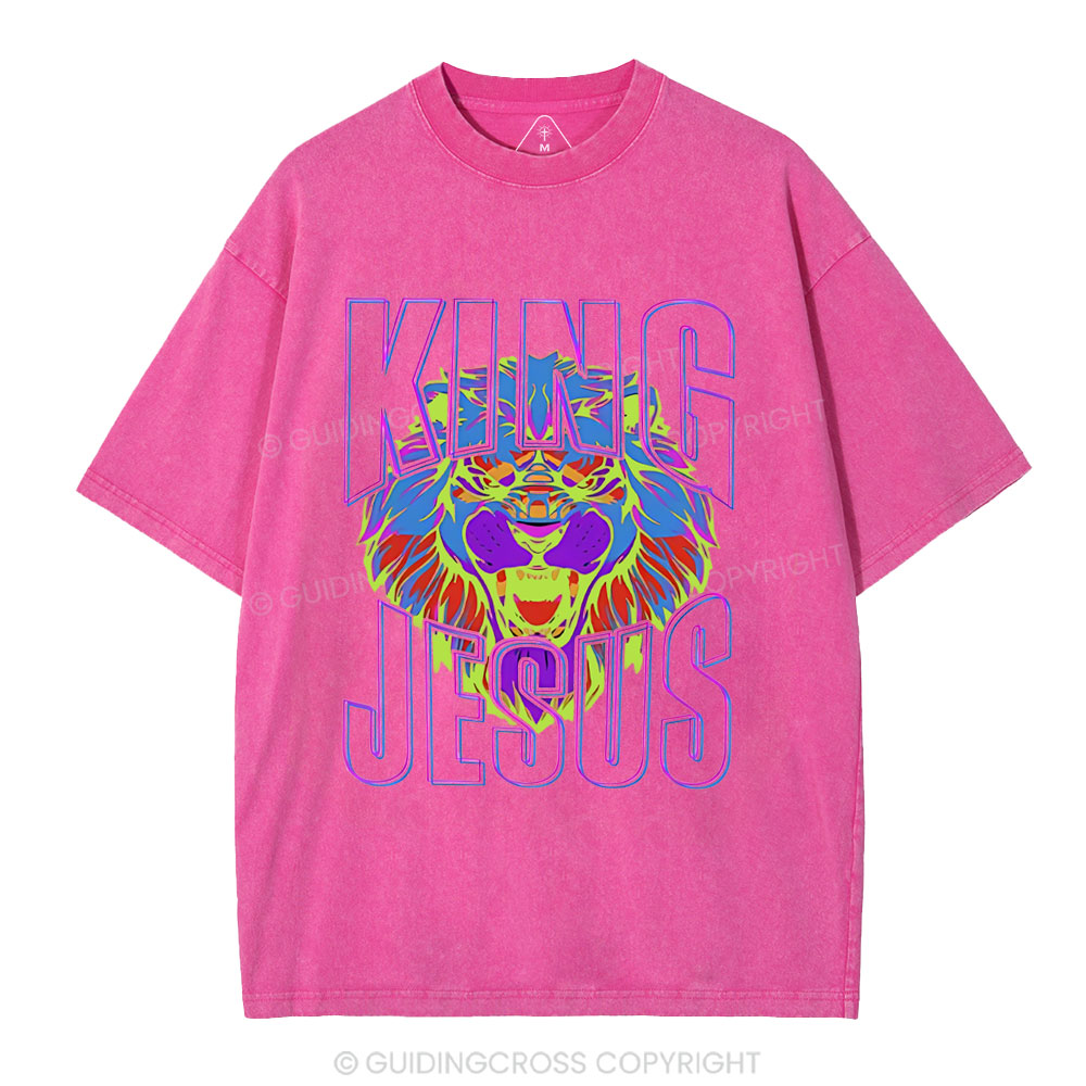 King Jesus Christian Washed T-Shirt