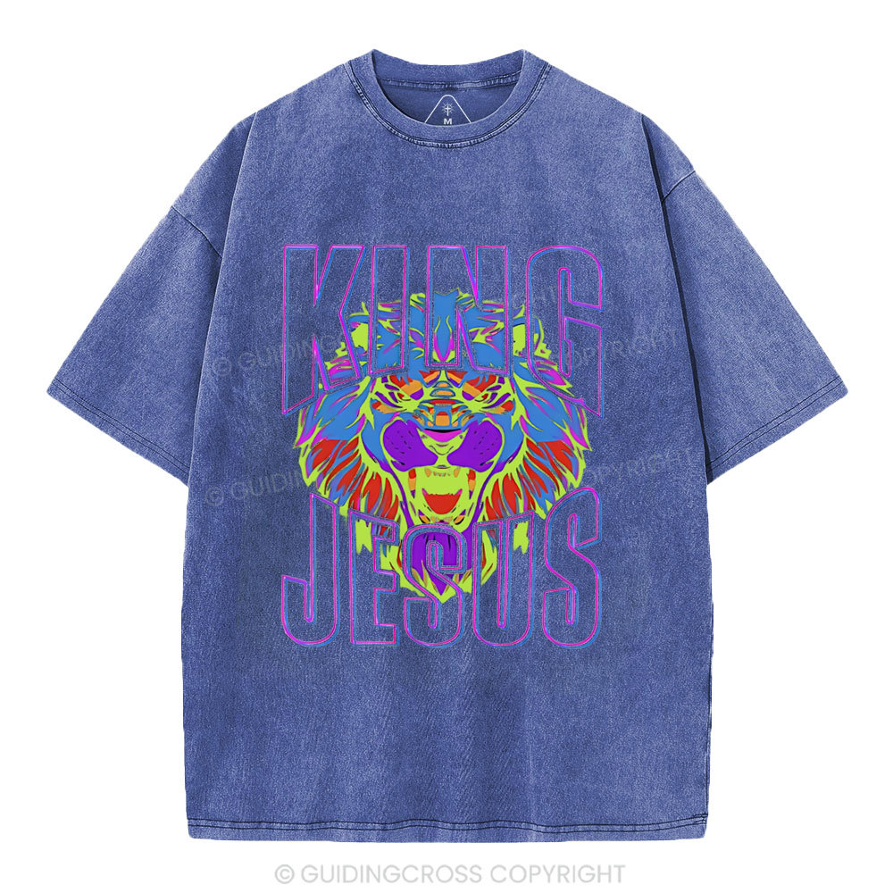King Jesus Christian Washed T-Shirt